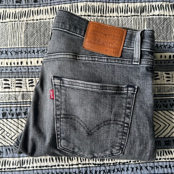 Levi's 512 Men's Gray Skinny Grunge Emo Indie Sleeze Slim Fit Jeans 32 by 34 - Picture 6 of 6